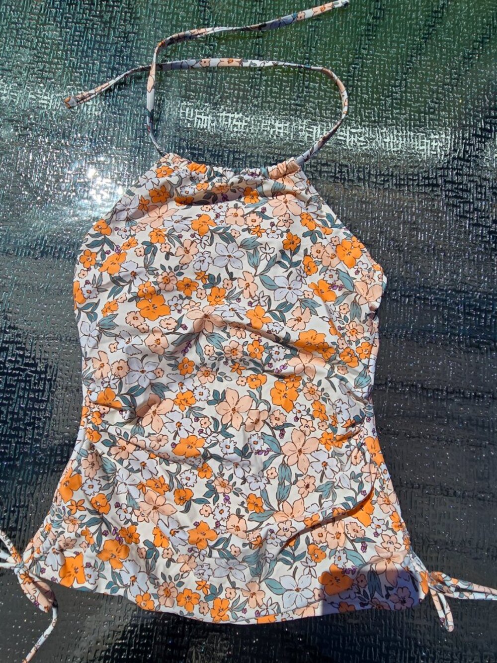 Cupshe tankini Floral, size Small, New With tags.